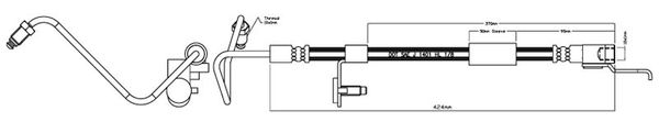 MOTAQUIP Тормозной шланг VBJ235