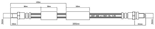 MOTAQUIP Тормозной шланг VBJ258