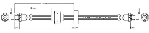 MOTAQUIP Тормозной шланг VBJ557