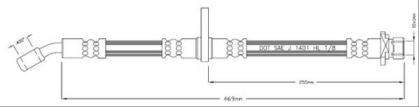 MOTAQUIP Тормозной шланг VBJ565