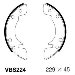 MOTAQUIP Bremžu loku komplekts VBS224