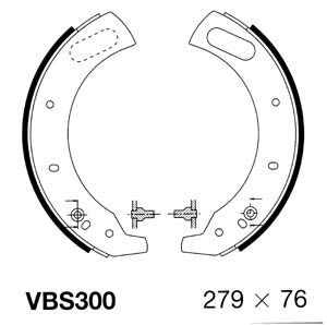 MOTAQUIP Комплект тормозных колодок VBS300