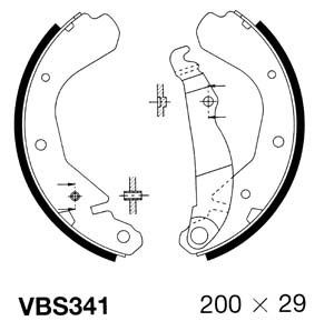 MOTAQUIP Комплект тормозных колодок VBS341