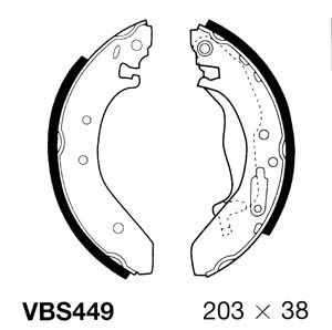 MOTAQUIP Bremžu loku komplekts VBS449