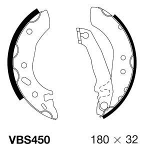 MOTAQUIP Bremžu loku komplekts VBS450