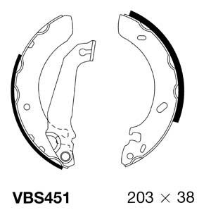 MOTAQUIP Комплект тормозных колодок VBS451