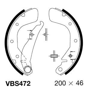 MOTAQUIP Комплект тормозных колодок VBS472