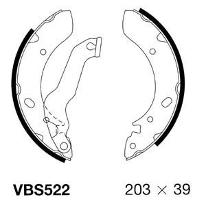 MOTAQUIP Комплект тормозных колодок VBS522