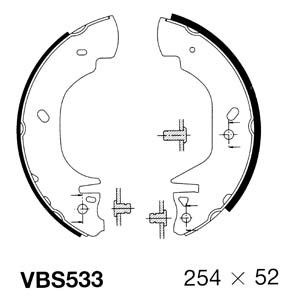 MOTAQUIP Комплект тормозных колодок VBS533
