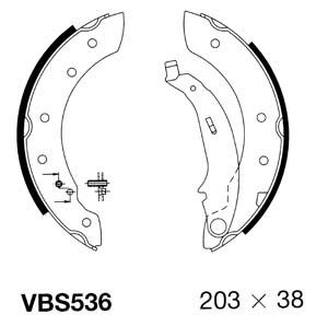 MOTAQUIP Комплект тормозных колодок VBS536