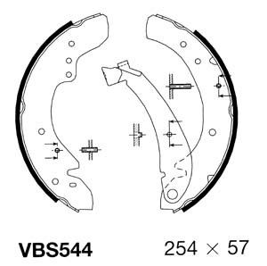 MOTAQUIP Bremžu loku komplekts VBS544