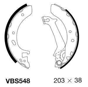 MOTAQUIP Bremžu loku komplekts VBS548