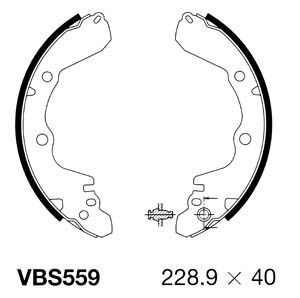 MOTAQUIP Bremžu loku komplekts VBS559