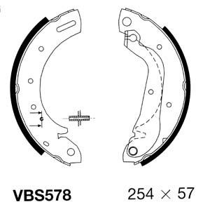 MOTAQUIP Bremžu loku komplekts VBS578