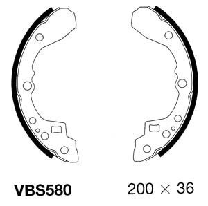 MOTAQUIP Bremžu loku komplekts VBS580