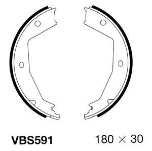 MOTAQUIP Комплект тормозных колодок, стояночная тормозная с VBS591