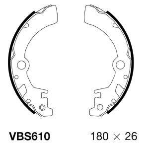 MOTAQUIP Комплект тормозных колодок VBS610