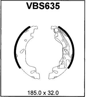 MOTAQUIP Bremžu loku komplekts VBS635