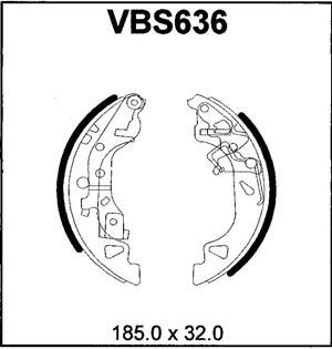 MOTAQUIP Bremžu loku komplekts VBS636