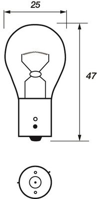 MOTAQUIP Лампа накаливания, фара дневного освещения VBU582