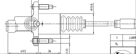 MOTAQUIP Главный цилиндр, система сцепления VCM123