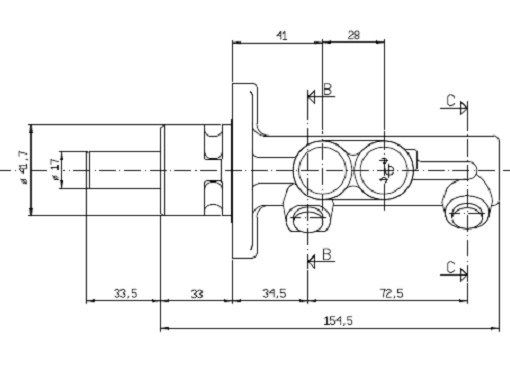 MOTAQUIP Главный тормозной цилиндр VMC197