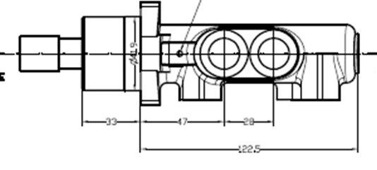 MOTAQUIP Главный тормозной цилиндр VMC234