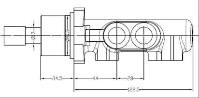 MOTAQUIP Главный тормозной цилиндр VMC235