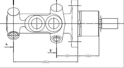 MOTAQUIP Главный тормозной цилиндр VMC250