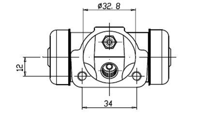 MOTAQUIP Колесный тормозной цилиндр VWC248