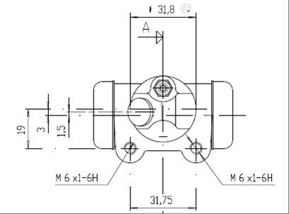 MOTAQUIP Колесный тормозной цилиндр VWC263