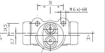 MOTAQUIP Колесный тормозной цилиндр VWC353