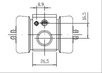 MOTAQUIP Колесный тормозной цилиндр VWC369