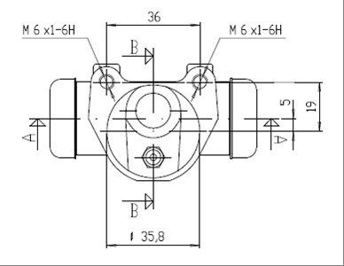 MOTAQUIP Колесный тормозной цилиндр VWC475