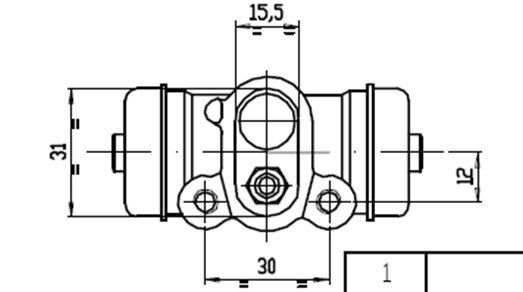 MOTAQUIP Riteņa bremžu cilindrs VWC503