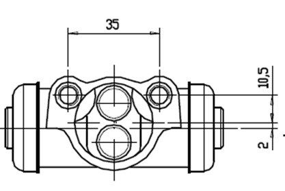 MOTAQUIP Колесный тормозной цилиндр VWC505