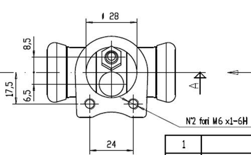 MOTAQUIP Колесный тормозной цилиндр VWC517