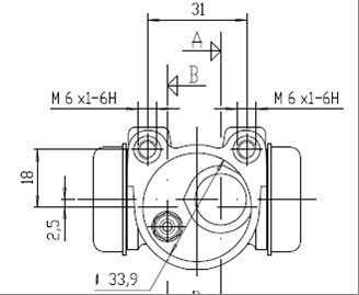 MOTAQUIP Колесный тормозной цилиндр VWC532