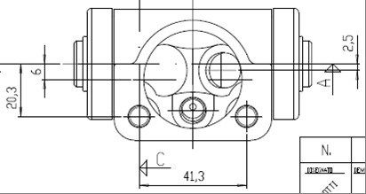 MOTAQUIP Колесный тормозной цилиндр VWC543