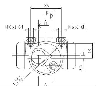 MOTAQUIP Riteņa bremžu cilindrs VWC563