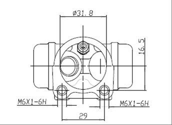 MOTAQUIP Riteņa bremžu cilindrs VWC568