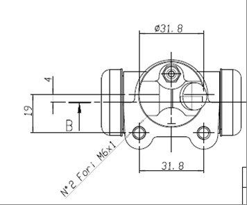 MOTAQUIP Колесный тормозной цилиндр VWC572