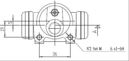 MOTAQUIP Колесный тормозной цилиндр VWC587