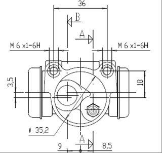 MOTAQUIP Колесный тормозной цилиндр VWC624