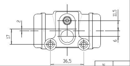 MOTAQUIP Колесный тормозной цилиндр VWC632