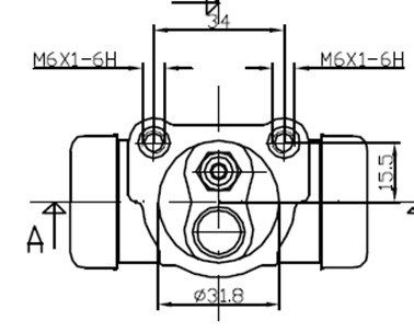 MOTAQUIP Колесный тормозной цилиндр VWC648
