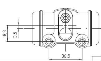 MOTAQUIP Колесный тормозной цилиндр VWC685