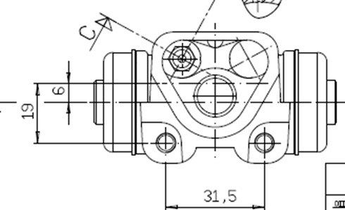 MOTAQUIP Riteņa bremžu cilindrs VWC790