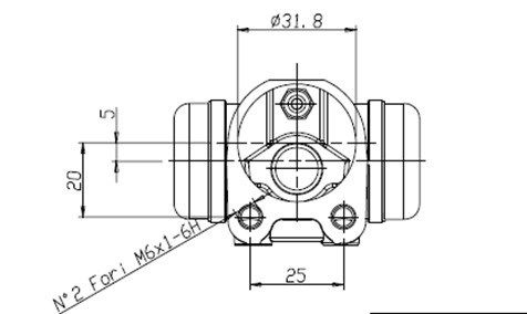 MOTAQUIP Колесный тормозной цилиндр VWC856