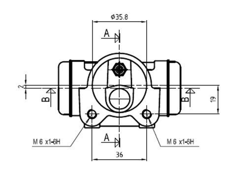 MOTAQUIP Колесный тормозной цилиндр VWC875